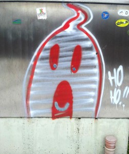 Ho Ho!! Manchmal kann man über Nazis nur lachen, aber es ist ein entsetztes Lachen. (Foto: Falk Schreiber)