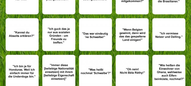 Fußball-WM-Bullshit-Bingo